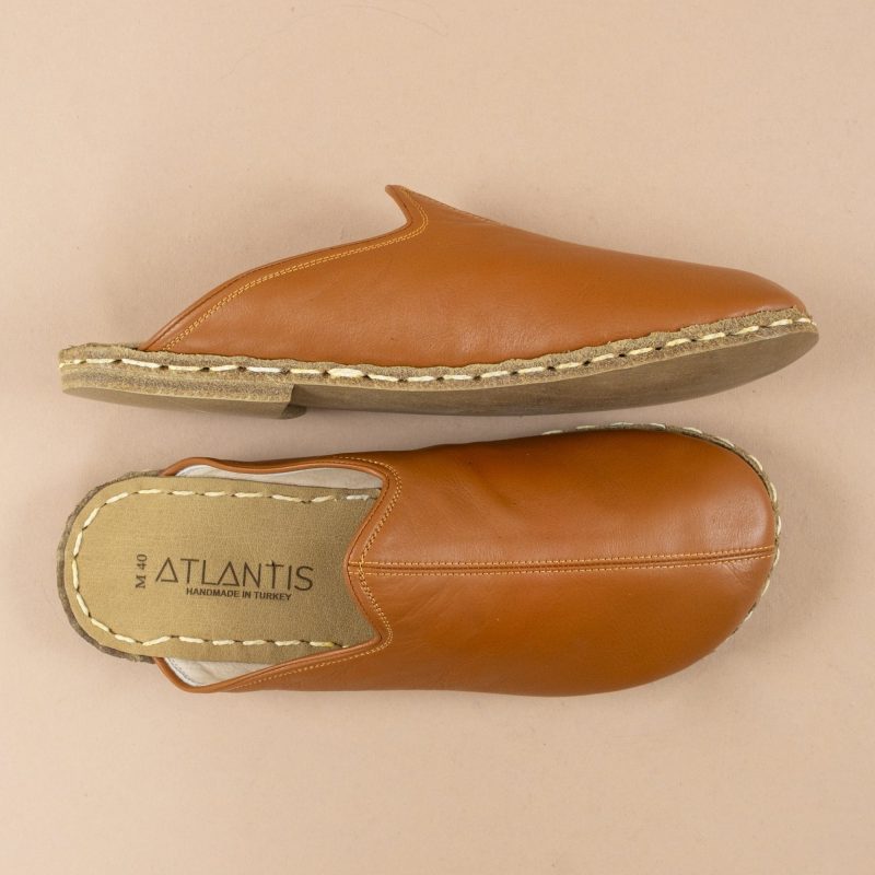 atlantis handmade cocoa brown barefoot wider turkish slippers 6