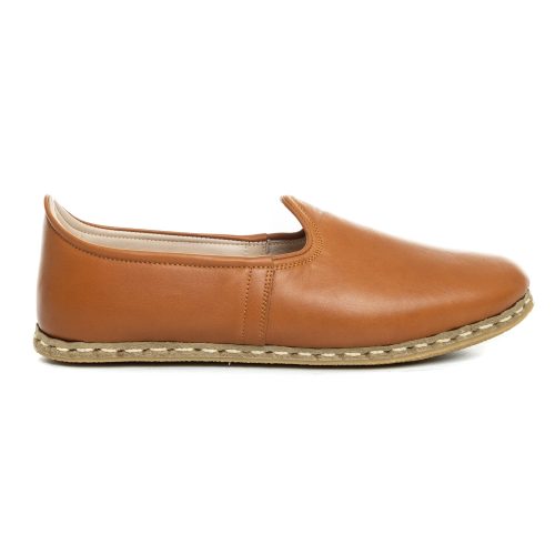 atlantis handmade cocoa brown slip ons