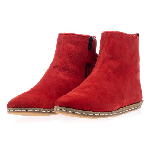 atlantis handmade shoes red suede leather turkish shearling boots a05ea807 b089 422e b223 6cc5ed67ff42 1