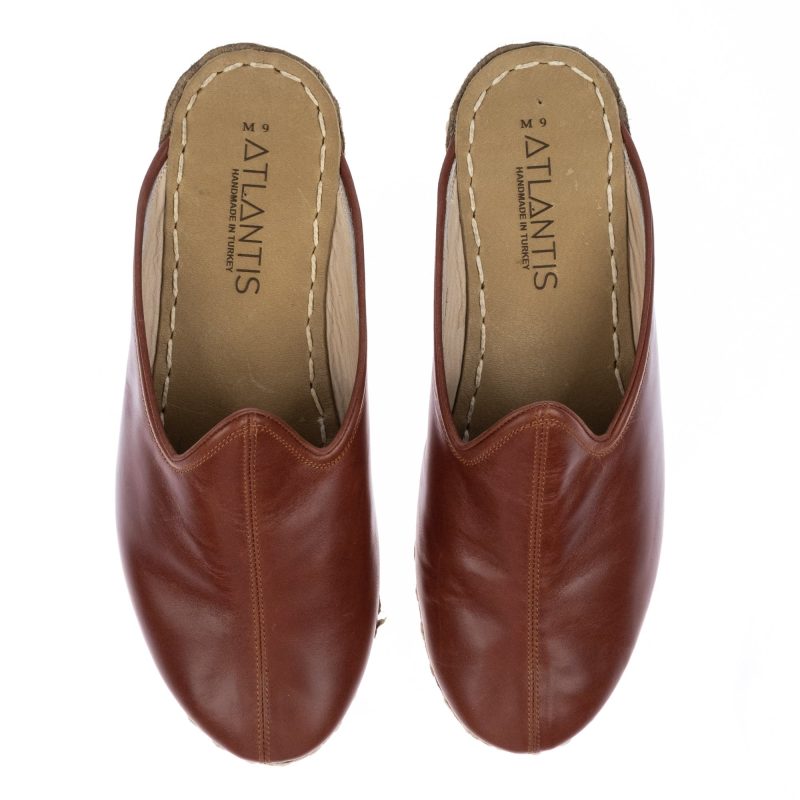 atlantis handmade shoes turkish brown slippers cacao unisex mules 2babc1e8 ed59 498a 95b4 2f95427eeb1c