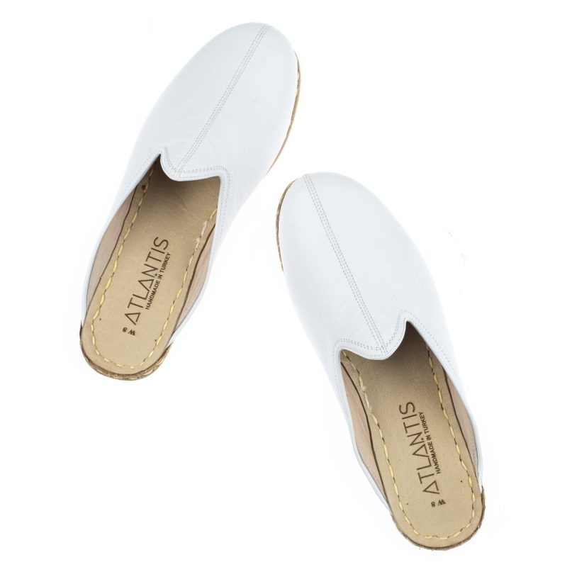 white color slippers for women and men