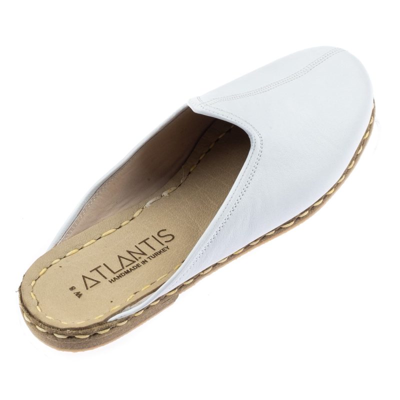 white sabah slippers